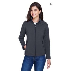NEW Women's Core365 Cruise 2 Layer Fleece Bonded Soft Shell Jacket- M Navy Blue